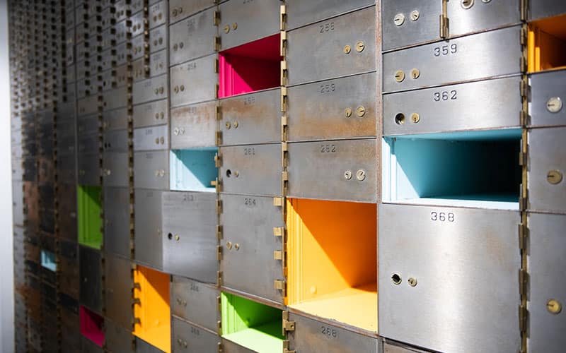 Vault safe deposit boxes at Buckeye Pediatric Dentistry