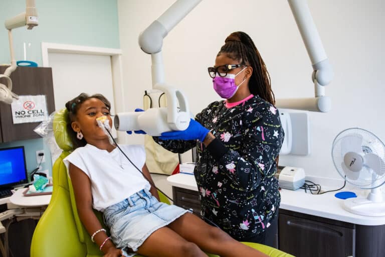 Safe and secure pediatric dental office