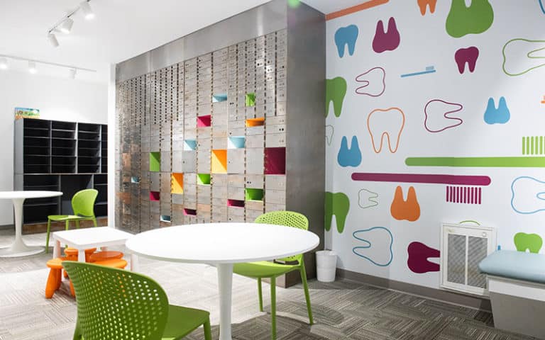 Inside reception at Buckeye Pediatric Dentistry in Reynoldsburg