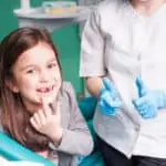 young girl in dental chair - Buckeye Pediatric Dentistry in Reynoldsburg
