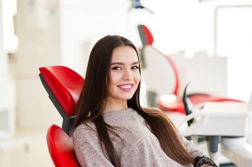 young girl in dental chair - Buckeye Pediatric Dentistry in Reynoldsburg