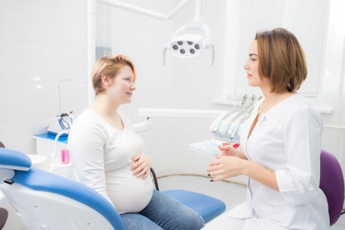 pregnant woman at the dentist - Buckeye Pediatric Dentistry in Reynoldsburg