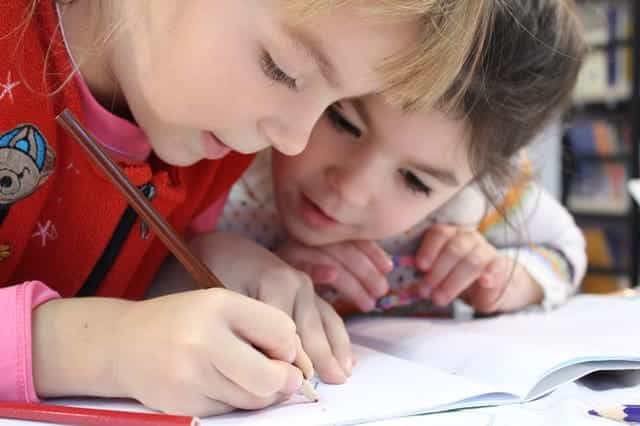 young kids doing homework - Buckeye Pediatric Dentistry in Reynoldsburg