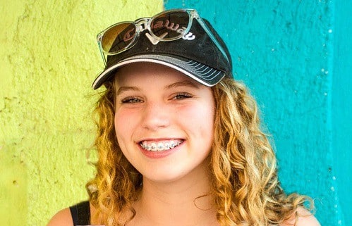 girl with braces