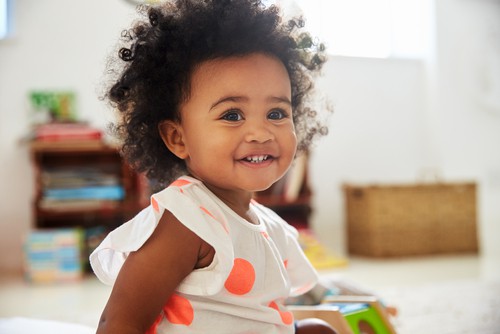 smiling toddler