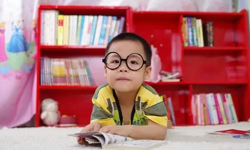 boy with glasses